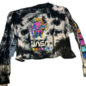 NASA tie dye short long sleeve shirt 3X